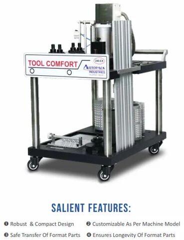 AutoPack SS Blister Change Parts Trolley, Grade : Commercial Grade
