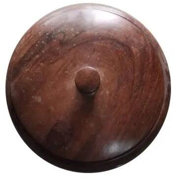 Brown Round Wooden Casserole, Size : 11inch