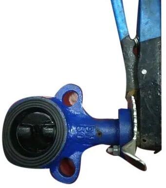 Cast Iron Butterfly Valve, Color : Blue