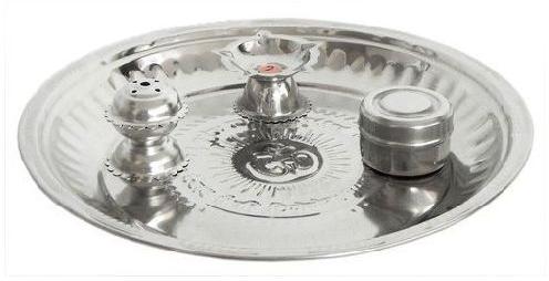 Stainless Steel Pooja Thali