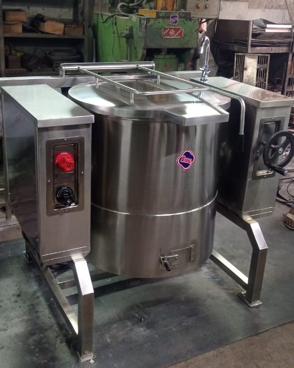 100-1000kg Electric Stainless Steel rice boiler, Certification : ISO 9001:2008