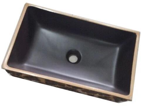 Ceramic table top wash basin, Shape : Rectangular