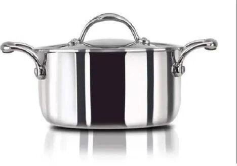 Triply Stainless Steel Casserole, Capacity : 3.8 Litre