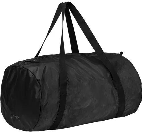 Polyester Black Gym Bag, Closure Type : Zipper