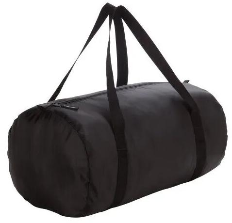 Polyester Black Sports Kit Bag, Closure Type : Zipper
