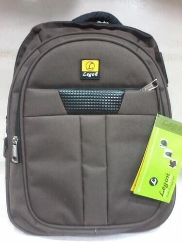 Nylon Plain Waterproof School Backpack, Closure Type : Zipper
