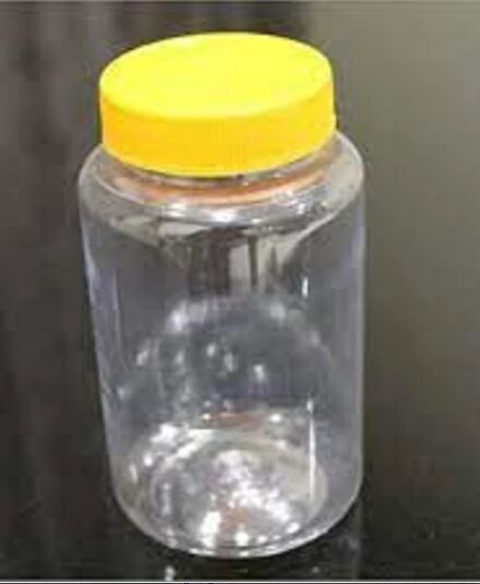 I.A.BHAI White Round Plastic Honey Jar, for Kitchen Use, Pattern : Plain