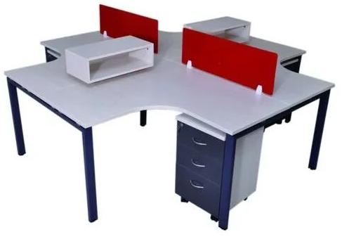 Solid Wood Office Workstation, Color : Multicolor