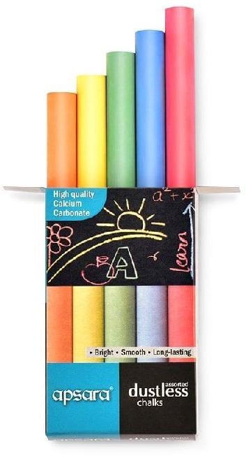 Apsara Dustless Coloured Chalk