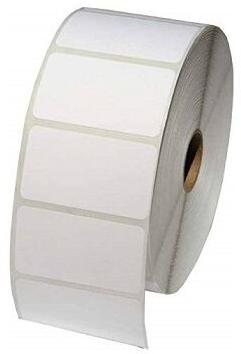 Paper Barcode Sticker Roll, for Suitable warehouse, Size : 38mm x 15mm, 50mm x 25mm, 6mm x 4mm