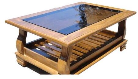 Rectangular Polished Wooden coffee table, for Home, Hotel