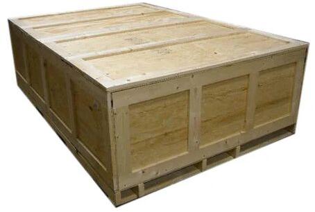 Brown Rectangle Plywood Storage Box