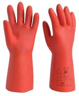 Plain Rubber electrical safety gloves, Gender : Unisex