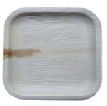 8 Inch Square Eco Leaf Plate, Color : Natural colour