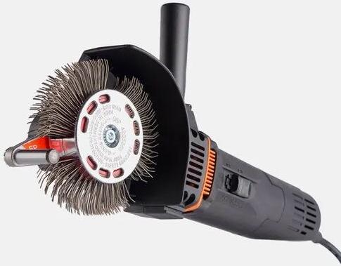 Electric Bristle Blaster, for Rust Removal, Paint Removal, Surface Cleaning, Surface Finishing