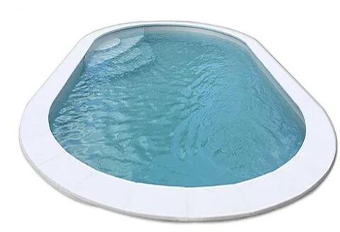 Blue PVC Oval Shaped Swimming Pool