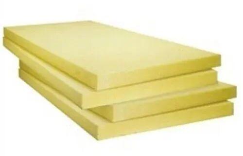 4 x 8 Feet Rectangular Polyurethane Foam Slab, Color : Yellow