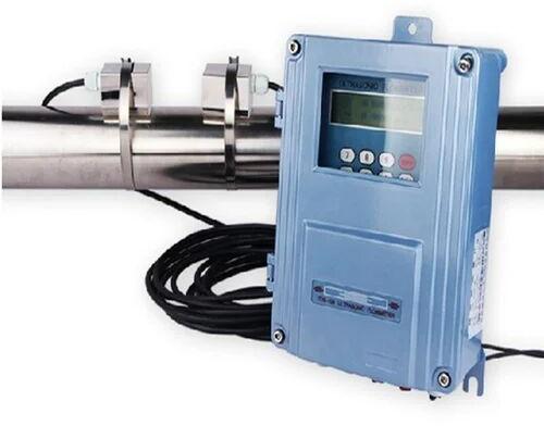 Steel Ultrasonic Flow Meter, Color : Blue