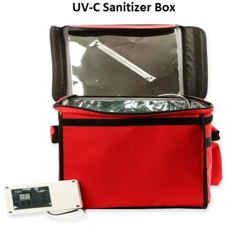Bag UV Sanitizer Box, for Sterilize mobile, Mask, Laptop, Bag, Office Stationary, Magazine, Courier