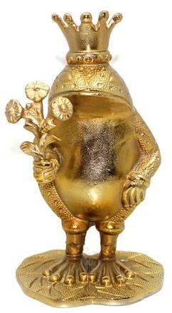 Gaabiah Gold Aluminum Frog Statue