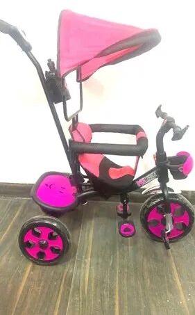 Pink Plastic Kids Single Seater Tricycle