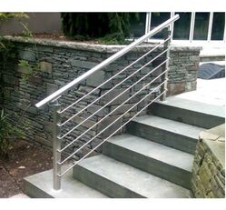 Polished Stainless Steel garden railing, Color : Metallic, Silver, Grey, Brown