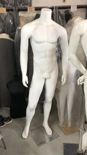 Fiberglass Headless Male Mannequins, Color : White