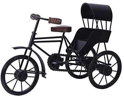 Wrought Iron Cycle Rickshaw, Length : 12 Inches