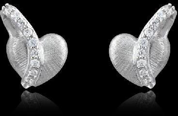 925 Sterling Silver Earrings - Love Birds Earrings