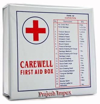 First Aid Box, for Medical, Color : Plain