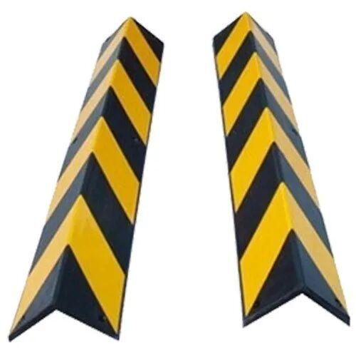 Rubber Corner Guard, Color : Black, Yellow