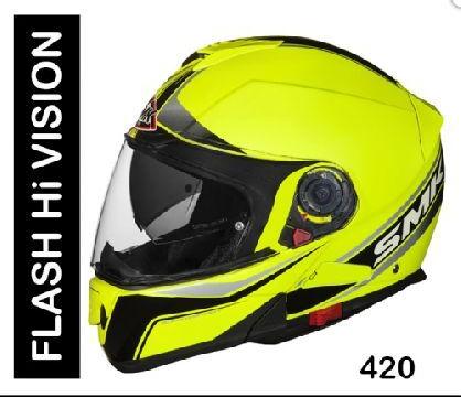 SMK Glide Flash Hi VISION Modular Helmet