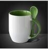 Green spoon mug