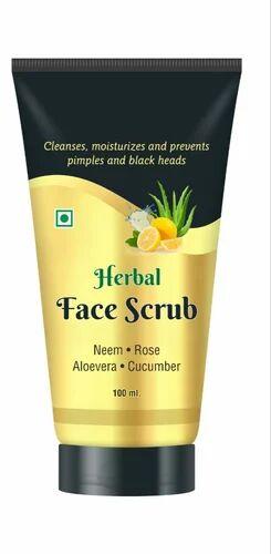 Herbal Face Scrub, Form : Cream