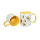 11oz Inner Rim Color Mug-Yellow