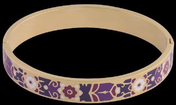 GOLD PLATED FLORAL MYSTERY BANGLE FOR WOMEN