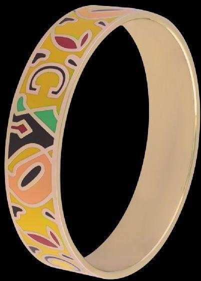 GOLD PLATED FRUITY ENAMEL BANGLE FOR WOMEN