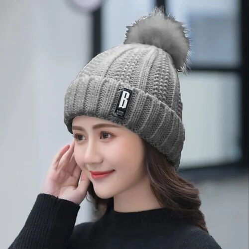 SYGA Woolen Knitted Winter Beanie Hat, Size : Free
