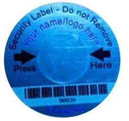 Paper Security Label, Packaging Type : Packet