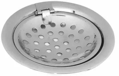 SS Drain Round Hinged, Size : 125 mm