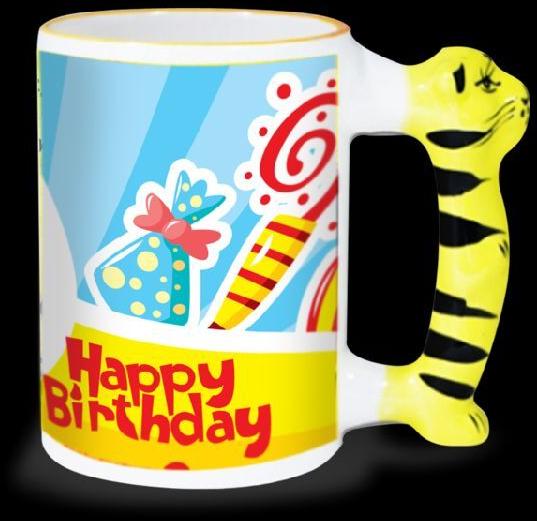 Animal Handle Mug - Tiger