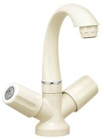 Center Hole Basin Mixer, Color : White/Ivory