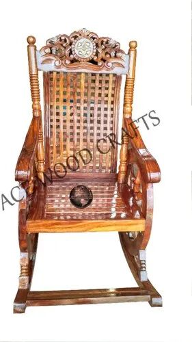 Wooden Rocking Chair, Color : Brown