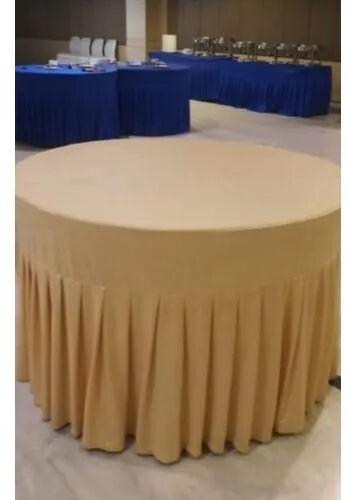 Cotton Plain Round Table Cover, Size : 25 inches (Diameter)
