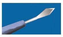 Ophthalmic Crescent Surgical Blade Bevel Down