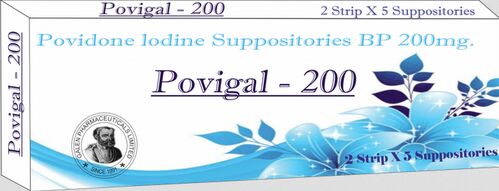 Povidone Iodine Suppositories 200mg