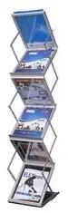 Stainless Steel Magazine Stand, for school / collage / office, Size : 1380x260x350 mm, 1380x260x350 mm