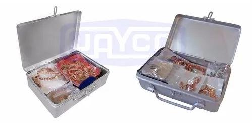Aluminium Jewellery Packing Box, Shape : Rectangle