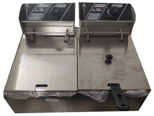 Silver SS Electric Deep Fryers, for Restaurant