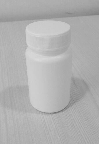 Round hdpe Plastic Medicine Bottle, Color : White